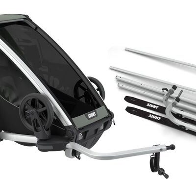 Thule Chariot Lite 1 Cykelanhænger inkl. Ski- og Vandresæt, Agave