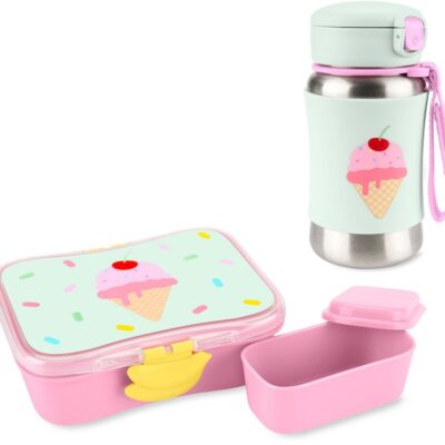 Skip Hop Spark Style Madkasse og Flaske Is, Pink