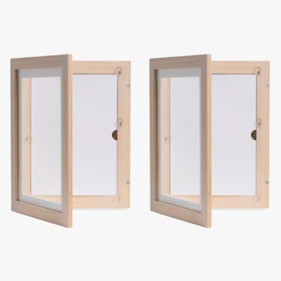 Minitude OLIVER Åbningsbar Ramme A4 2-pak 100 Sider, White wash, Bilderamme til tegninger
