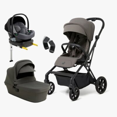 Beemoo Pro Twist Duovogn Inkl. Beemoo Route Autostol Baby & Base, Mocha Grey/Mineral Grey