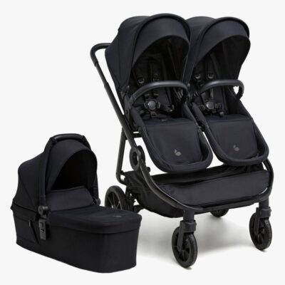 Beemoo Pro Twin 2 Søskendevogn inkl. Liggedel, Coffee Black