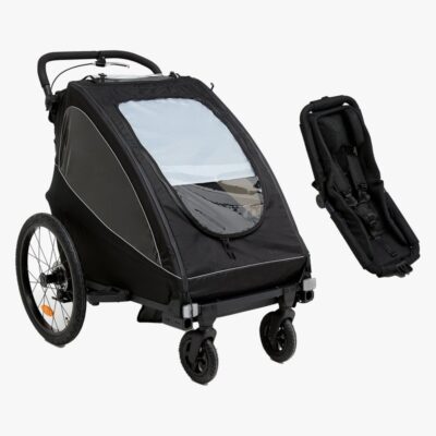 Beemoo Activity Sport Cykelanhænger inkl. Newborn Set, Black