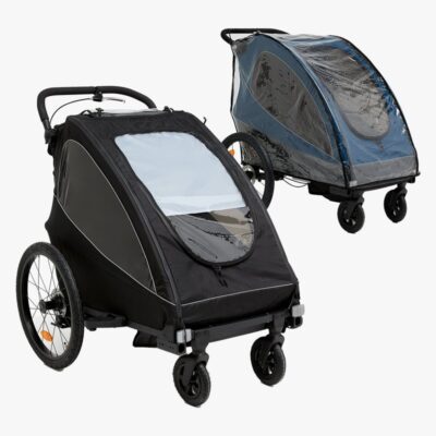 Beemoo Activity Sport Cykelanhænger inkl. Regnslag, Black