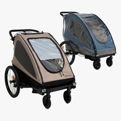 Beemoo Activity Sport Cykelanhænger inkl. Regnslag, Beige