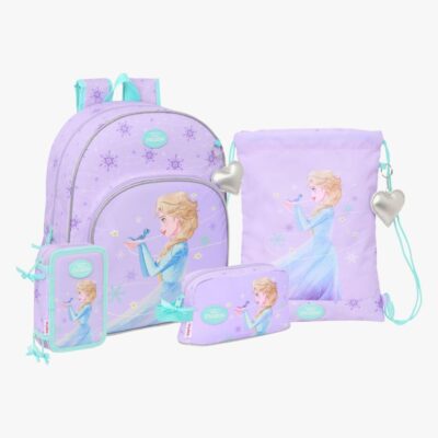 Disney Frozen Rygsæk 19L, Gymnastikpose, Køletaske & Penalhus, Spirit