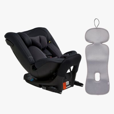 Beemoo Rotate i-Size Vendbar Autostol inkl. Ventilerende Hynde, Anthracite/Grey