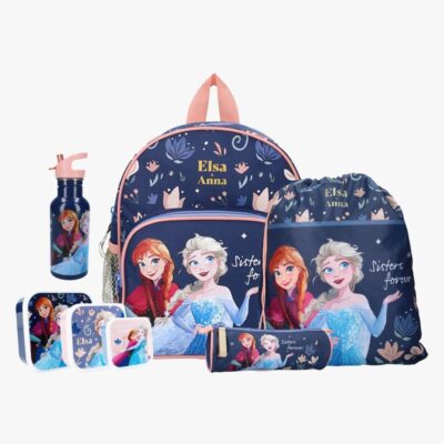 Disney Frozen Rygsæk 6,5L, Gymnastikpose , Penalhus , Flaske &  Madkasse, Louder Than Love