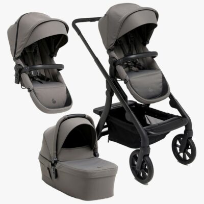 Beemoo Pro Max Søskendevogn inkl. Liggedel, Mocha Grey