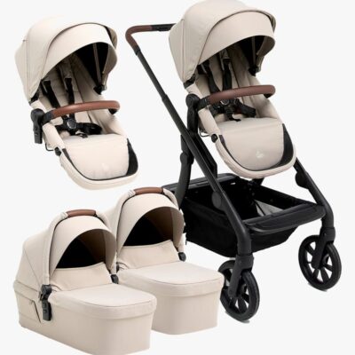 Beemoo Pro Max Søskendevogn inkl. Liggedele, Latte Beige