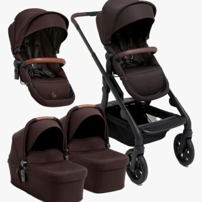 Beemoo Pro Max Søskendevogn inkl. Liggedele, Espresso Brown