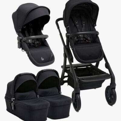 Beemoo Pro Max Søskendevogn inkl. Liggedele, Coffee Black