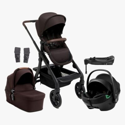 Beemoo Pro Max Duovogn & Axkid Gokid Autostol Baby inkl. Base, Espresso Brown