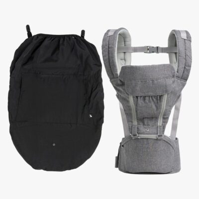 Beemoo CARE Carry Comfort 4-in-1 Bæresele &  Hoftesæde inkl. Regnslag, Grey