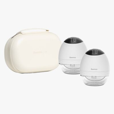 Beemoo CARE Wearable LED Elektrisk Brystpumper Dobbelt inkl. Opbevaringstaske