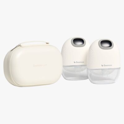 Beemoo CARE Wearable Slim Elektrisk Brystpumpe Dobbelt inkl. Opbevaringstaske, White
