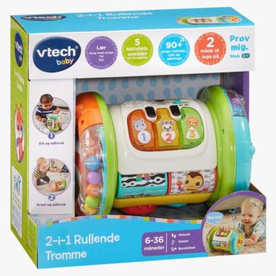 Vtech 2- In 1 Rolling Explorer Drum DK