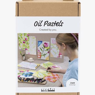 Creativ Company Kreasæt Oliepastelfarve Blomster