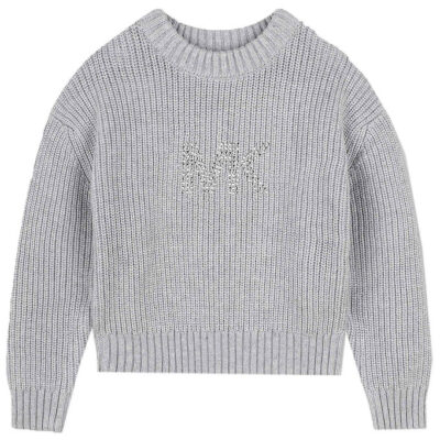 Michael Kors Bluse - Strik - Gråmeleret m. Similisten