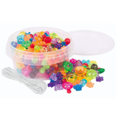 Playbox Perler - Transparente Blandet Perler - 180 Stk