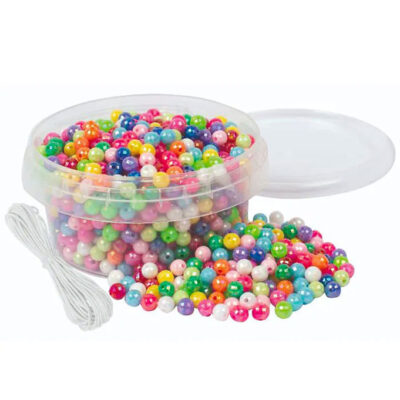 Playbox Perler - Små Glimmer Perler - 6 mm - 700 Stk