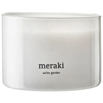 Meraki - Duftlys - White garden - h: 7.5 cm, dia: 10 cm