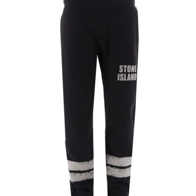 Stone Island Sweatpants - Sort m. Refleks