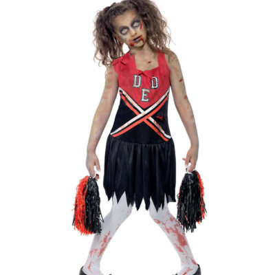 Smiffys Udklædning - Zombie Cheerleader - Sød/Sort