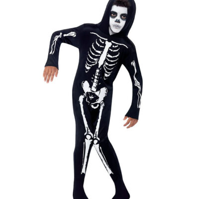 Smiffys Udklædning - Skeleton - Sort/Hvid