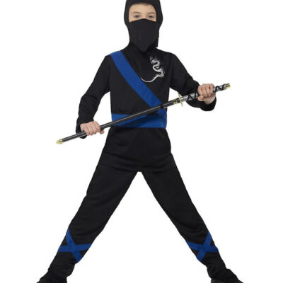 Smiffys Udklædning - Ninja Assassin - Sort/Blå