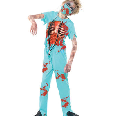 Smiffys Udklædning - Zombie Surgeon - Blå
