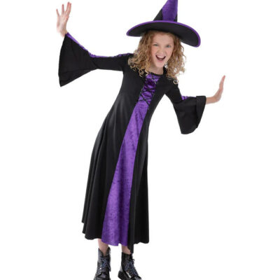 Smiffys Udklædning - Bewitched - Lilla/Sort