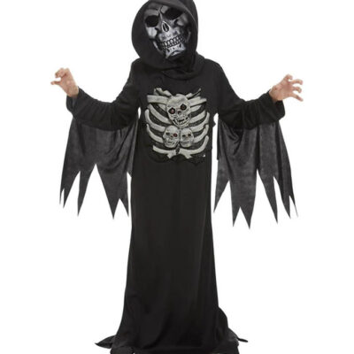 Smiffys Udklædning - Skeleton Reaper - Sort