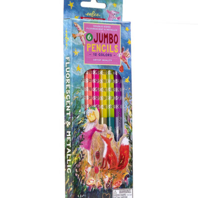 Eeboo Farveblyanter - 6 Stk. - Jumbo - King Fox