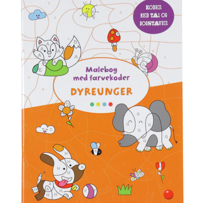 Forlaget Bolden Malebog m. Farvekoder - Dyreunger