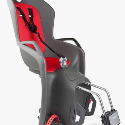 Hamax AMIGA Cykelstol, Dark Grey/Red