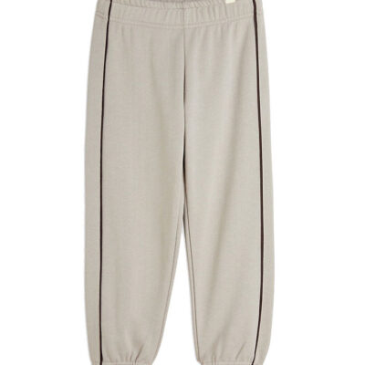 Mini Rodini Sweatpants - Plain Piping - Grey