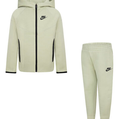 Nike Sweatsæt - Cardigan/Sweatpants - Olive Aura