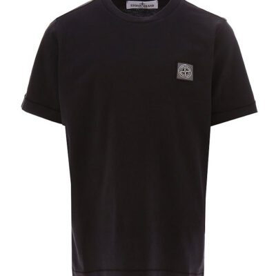 Stone Island T-shirt - Sort m. Logo