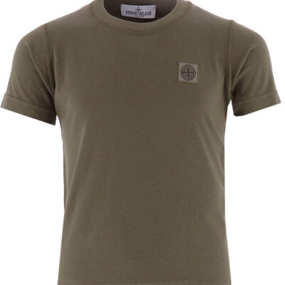 Stone Island T-shirt - Military Green m. Logo