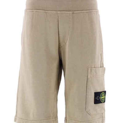 Stone Island Sweatshorts - Deserto m. Logo