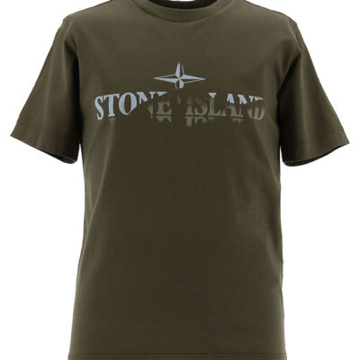 Stone Island T-shirt - Military Green m. Print
