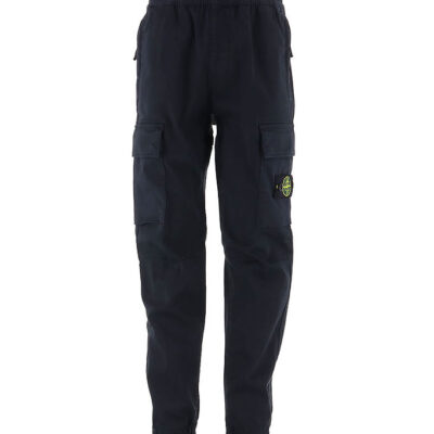 Stone Island Bukser - Navy Blue m. Logo