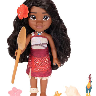 Disney Princess Vaiana Dukke 2 m. Tilbehør - 38 cm - Singing Fri