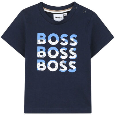 BOSS T-shirt - Navy m. Print
