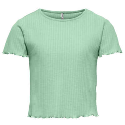 Kids Only T-shirt - Noos - Rib - KogNella - Birds Egg Green