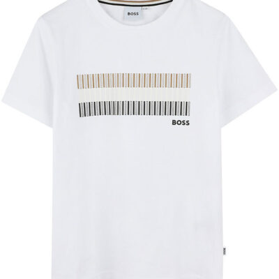 BOSS T-shirt - Hvid m. Striber