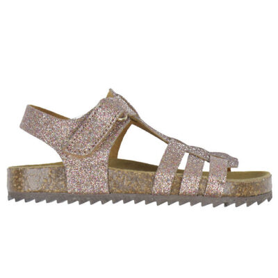 Pom Pom Sandaler - Velcro Braid - Multi Glitter