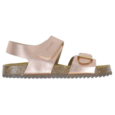 Pom Pom Sandaler - Velcro - Metal Rose