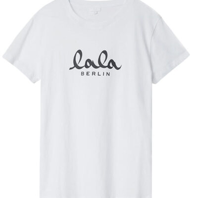 Lala Berlin T-shirt - Cara - Hvid m. Sort