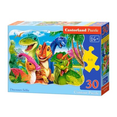 Puslespil med dinosaur - 30 brikker